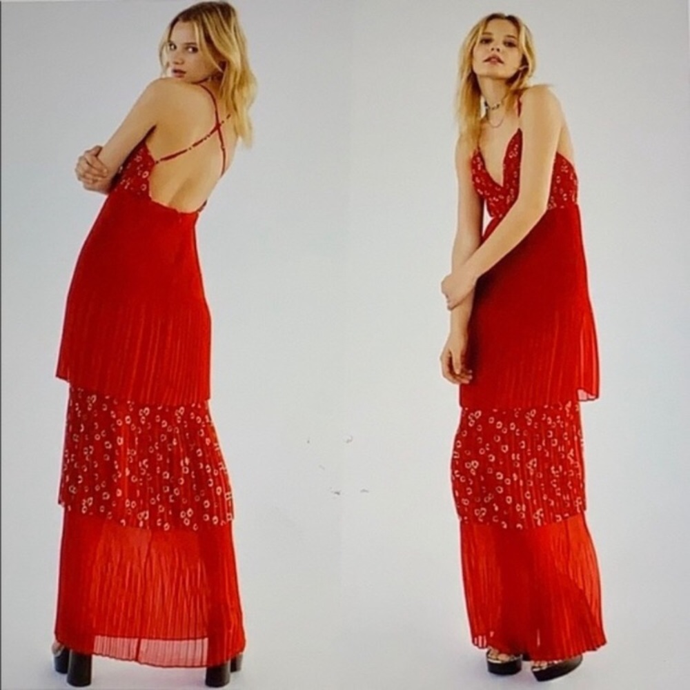 fame and partners x free people Kayla tiered dress